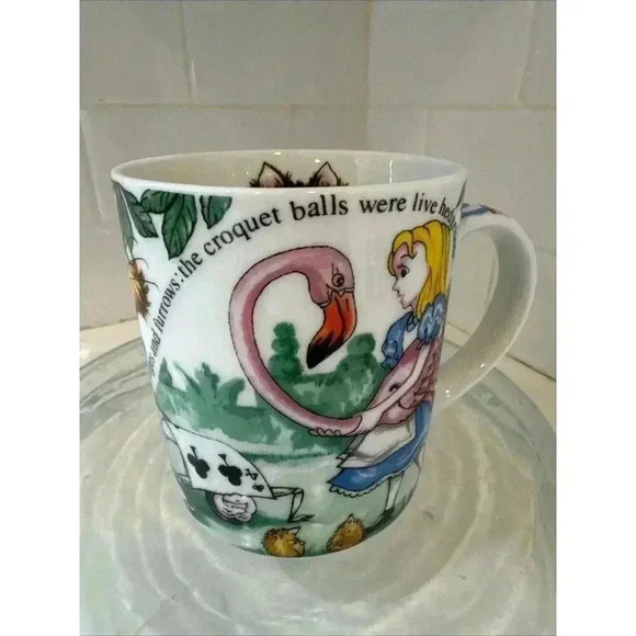 ALICE IN WONDERLAND Coffee Mug Cafe By Paul Cardew England 2010 Cheshire Cat - Picture 7 of 12